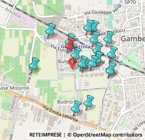 Mappa Via Loreto, 47035 Gambettola FC, Italia (0.3965)