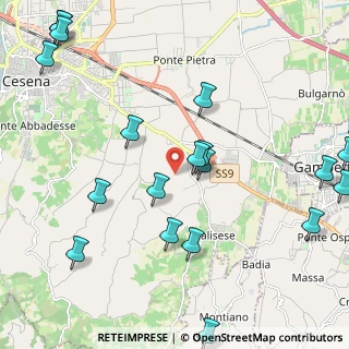 Mappa Via Casalecchio, 47521 Lizzano FC, Italia (2.8925)
