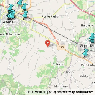 Mappa Via Casalecchio, 47521 Lizzano FC, Italia (4.21588)