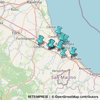 Mappa Piazza Aldo Moro, 47035 Gambettola FC, Italia (7.34)
