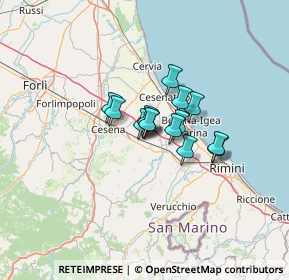Mappa Via Ippolito Nievo, 47035 Gambettola FC, Italia (7.33)