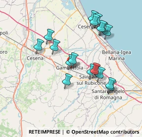 Mappa Via Ippolito Nievo, 47035 Gambettola FC, Italia (7.27)