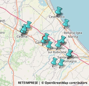 Mappa Via Ippolito Nievo, 47035 Gambettola FC, Italia (7.27118)