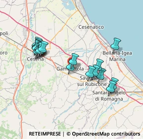 Mappa Via Ippolito Nievo, 47035 Gambettola FC, Italia (7.257)