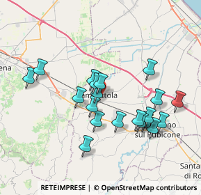 Mappa Via Ippolito Nievo, 47035 Gambettola FC, Italia (3.488)