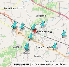 Mappa Via Vincenzo Bellini, 47035 Gambettola FC, Italia (2.22364)