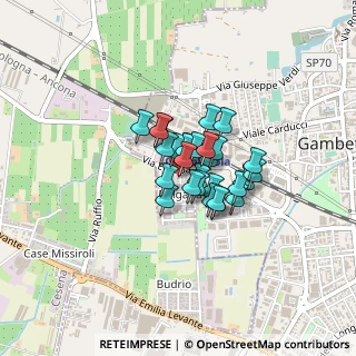 Mappa Via Vincenzo Bellini, 47035 Gambettola FC, Italia (0.23929)