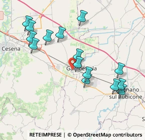 Mappa Via Vincenzo Bellini, 47035 Gambettola FC, Italia (4.16467)