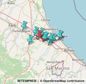 Mappa Via Vincenzo Bellini, 47035 Gambettola FC, Italia (6.94)