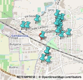 Mappa Via Bruno Buozzi, 47035 Gambettola FC, Italia (0.4715)