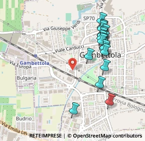 Mappa Via Bruno Buozzi, 47035 Gambettola FC, Italia (0.5205)
