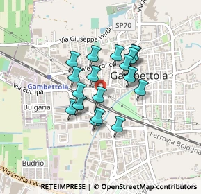 Mappa Via Bruno Buozzi, 47035 Gambettola FC, Italia (0.32)