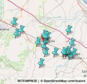 Mappa Via Bruno Buozzi, 47035 Gambettola FC, Italia (3.586)