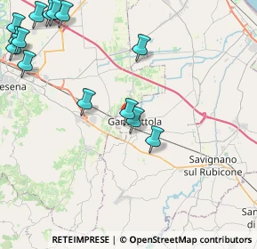 Mappa Via Bruno Buozzi, 47035 Gambettola FC, Italia (6.06667)