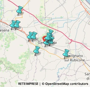 Mappa Via Bruno Buozzi, 47035 Gambettola FC, Italia (2.87333)