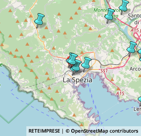 Mappa Via Monteverdi Claudio, 19122 La Spezia SP, Italia (4.65417)