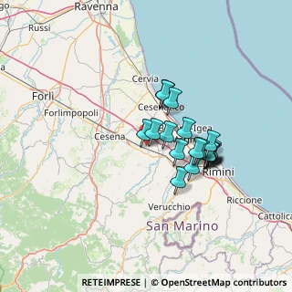 Mappa Via malbona, 47035 Gambettola FC, Italia (10.984)