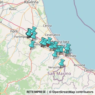 Mappa Via malbona, 47035 Gambettola FC, Italia (10.339)