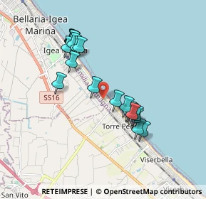 Mappa Via Augusto Murri, 47814 Bellaria-Igea Marina RN, Italia (1.7055)