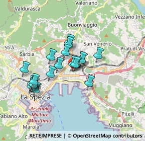 Mappa Via Carlo Alberto Federici, 19126 La Spezia SP, Italia (1.4285)