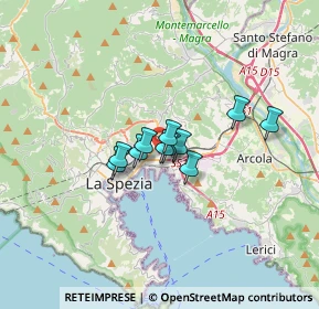 Mappa Via Carlo Alberto Federici, 19126 La Spezia SP, Italia (1.90545)