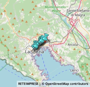 Mappa Via Osvaldo Prosperi, 19126 La Spezia SP, Italia (2.79)