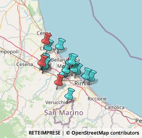 Mappa Via Augusto Murri, 47814 Bellaria-Igea Marina RN, Italia (9.401)