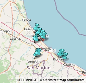 Mappa Via Augusto Murri, 47814 Bellaria-Igea Marina RN, Italia (9.85143)