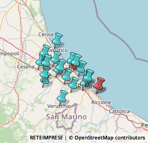Mappa Via Augusto Murri, 47814 Bellaria-Igea Marina RN, Italia (10.0455)