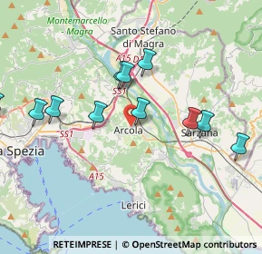 Mappa Via Luigi Valentini, 19021 Arcola SP, Italia (4.00545)