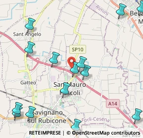 Mappa Via Dell'Indipendenza, 47030 San Mauro Pascoli FC, Italia (2.81786)