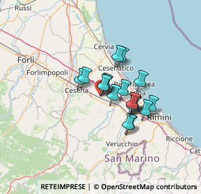 Mappa Vicolo Bruno Buozzi, 47035 Gambettola FC, Italia (9.06833)