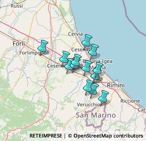 Mappa Vicolo Bruno Buozzi, 47035 Gambettola FC, Italia (9.11286)