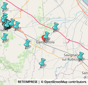 Mappa Vicolo Bruno Buozzi, 47035 Gambettola FC, Italia (6.5205)