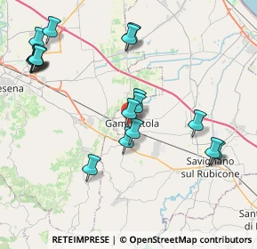 Mappa Vicolo Bruno Buozzi, 47035 Gambettola FC, Italia (4.50278)