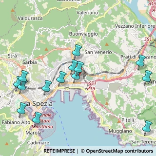 Mappa Via della Pianta, 19126 La Spezia SP, Italia (2.53143)