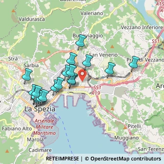 Mappa Via della Pianta, 19126 La Spezia SP, Italia (1.955)