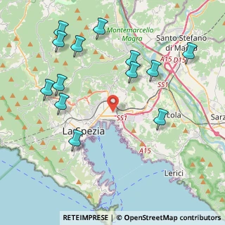 Mappa Via della Pianta, 19126 La Spezia SP, Italia (4.84615)
