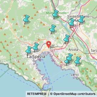 Mappa Via della Pianta, 19126 La Spezia SP, Italia (4.64091)