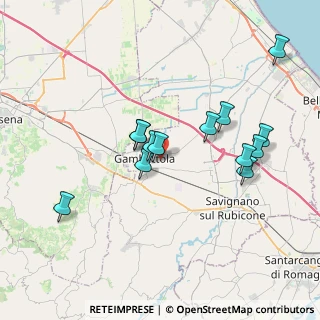 Mappa Via Soprarigossa, 47035 Gambettola FC, Italia (3.53923)