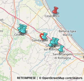 Mappa Via Soprarigossa, 47035 Gambettola FC, Italia (6.80455)