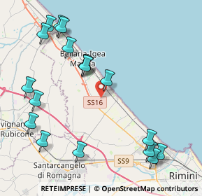 Mappa Via Partinico, 47814 Bellaria-Igea Marina RN, Italia (5.03611)