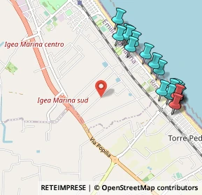 Mappa Via Partinico, 47814 Bellaria-Igea Marina RN, Italia (1.2545)
