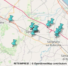 Mappa Via Ludovico Ariosto, 47035 Gambettola FC, Italia (3.45692)