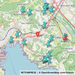 Mappa Via delle Pianazze, 19100 La Spezia SP, Italia (2.779)