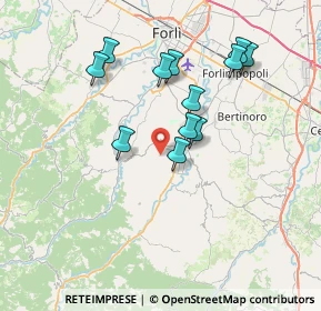 Mappa Strada San Lorenzo Fiordinano, 47014 Meldola FC, Italia (6.7775)
