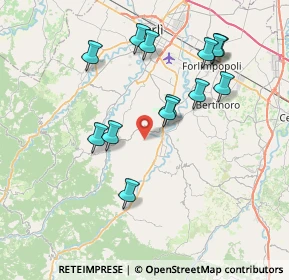 Mappa Strada San Lorenzo Fiordinano, 47014 Meldola FC, Italia (7.58462)