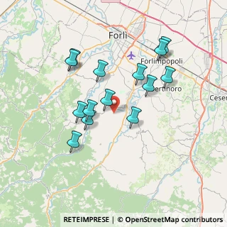 Mappa Strada San Lorenzo Fiordinano, 47014 Meldola FC, Italia (6.82071)