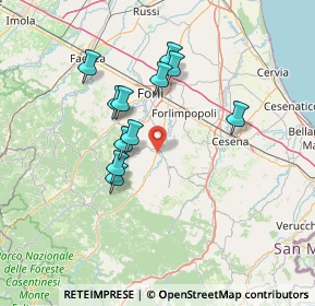 Mappa Strada Meldola - S. Colombano, 47014 Meldola FC, Italia (12.30273)