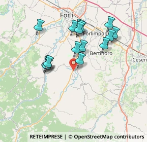 Mappa Strada Meldola - S. Colombano, 47014 Meldola FC, Italia (6.9175)